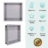 Shower Niche ( Inwall ) 12" x 12" Brushed