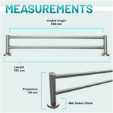 Double Towel Bar 24"